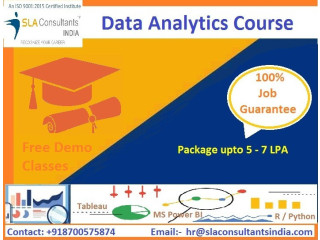 Data Analytics Training in Delhi, Dwarka, 100% Job, SLA Institute, R & Python Certification by Expert with Free Demo